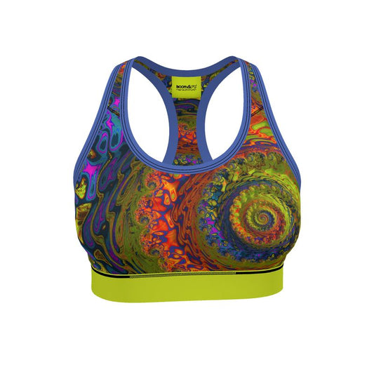 BoomGoo® low impact Sports Bra F1546 "Lagoon Paradise" I 2