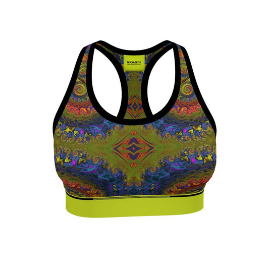 BoomGoo® low impact Sports Bra F1546 "Lagoon Paradise" II 2