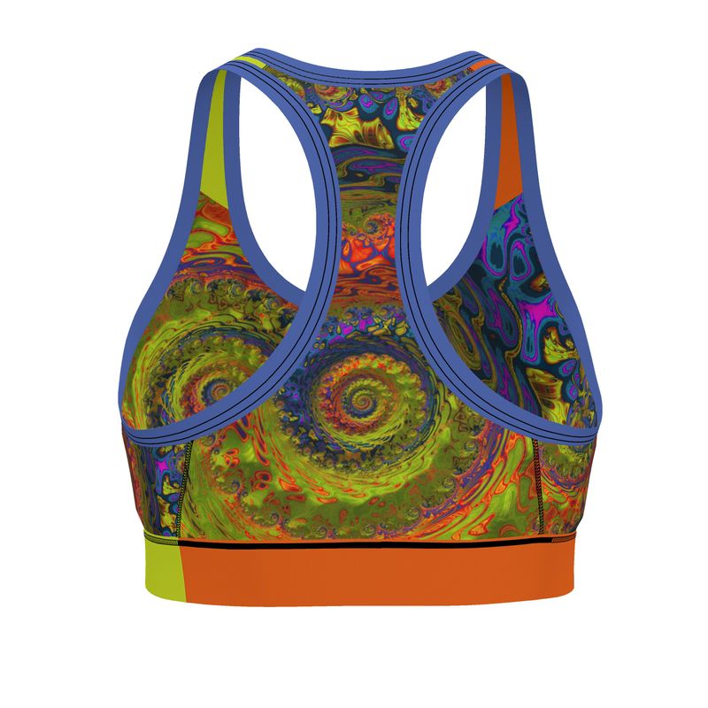 BoomGoo® low impact Sports Bra F1546 "Lagoon Paradise" I 3