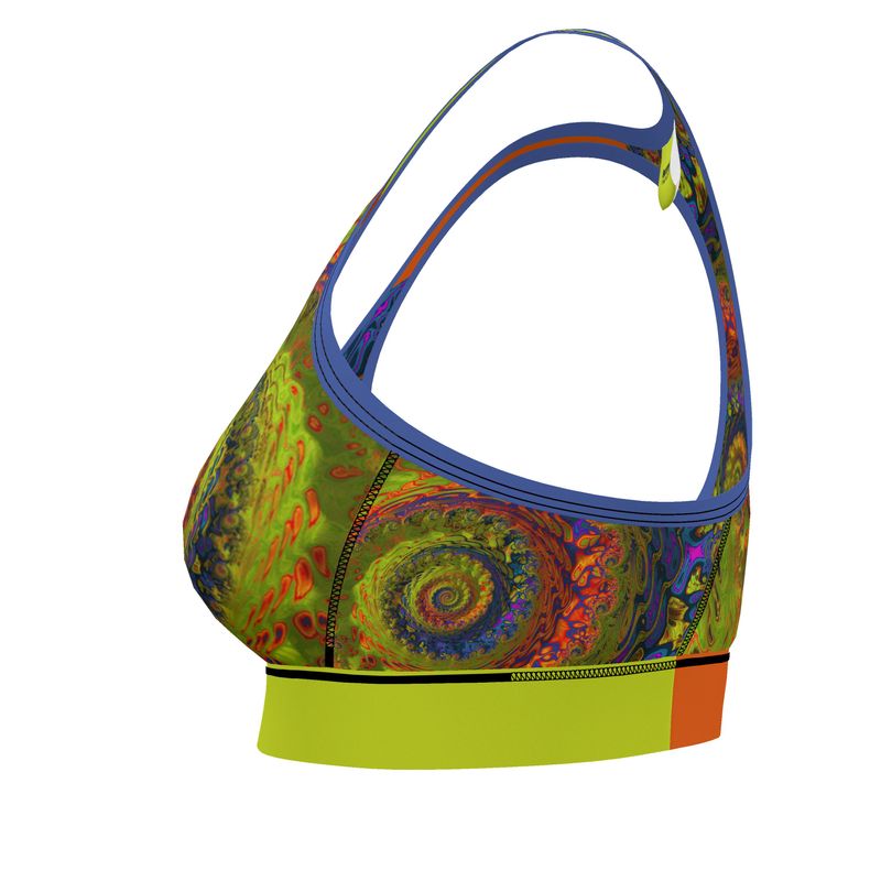 BoomGoo® low impact Sports Bra F1546 "Lagoon Paradise" I 3