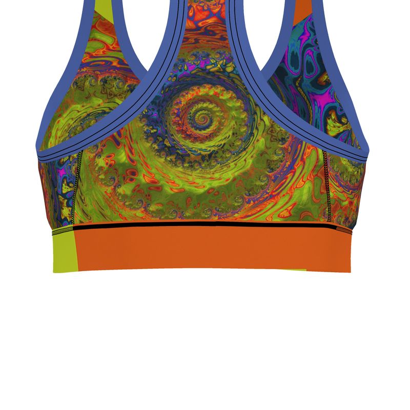 BoomGoo® low impact Sports Bra F1546 "Lagoon Paradise" I 3