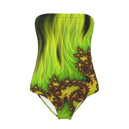 BoomGoo® Swimwear Ladies Strapless F389 "Jungle Fur" 1