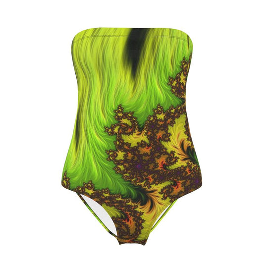 BoomGoo® Swimwear Ladies Strapless F389 "Jungle Fur" 1 II