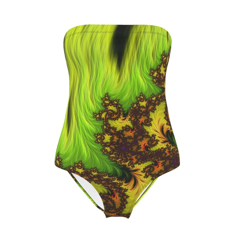 BoomGoo® Swimwear Ladies Strapless F389 "Jungle Fur" 1 II