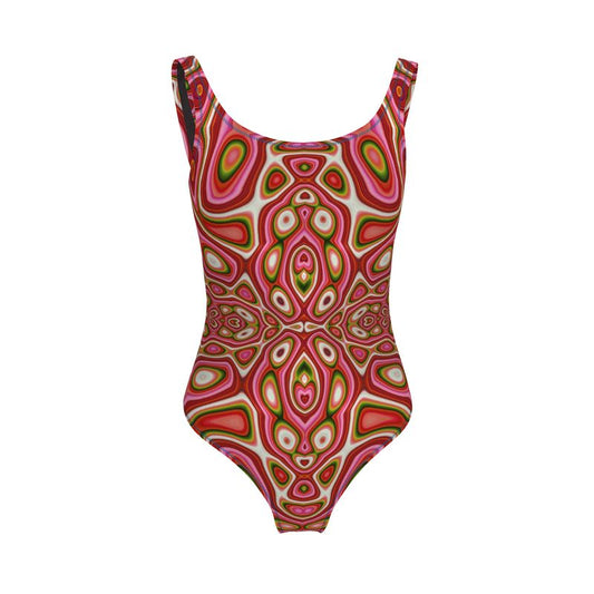 BoomGoo® Swimwear Ladies 1-Piece F1711 "Pink Crocodile" 2