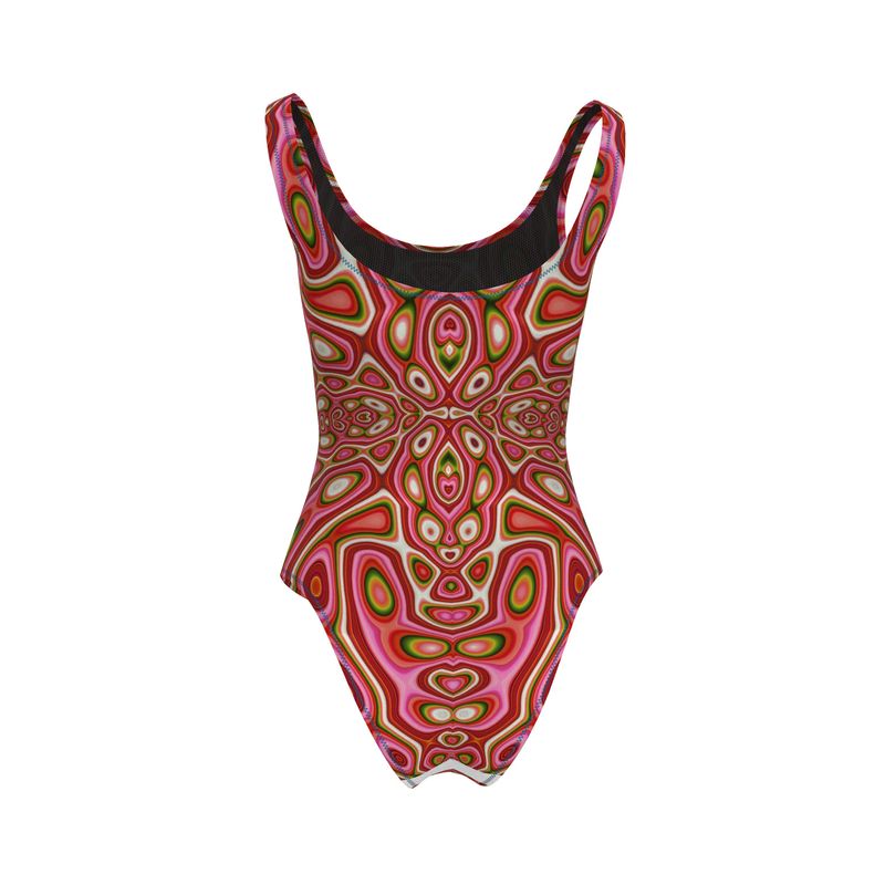 BoomGoo® Swimwear Ladies 1-Piece  F1711 "Pink Crocodile" 2
