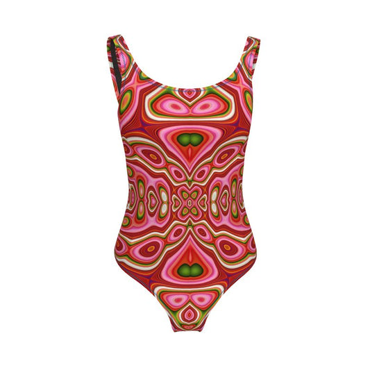 BoomGoo® Swimwear Ladies 1-Piece F1711 "Pink Crocodile" 5