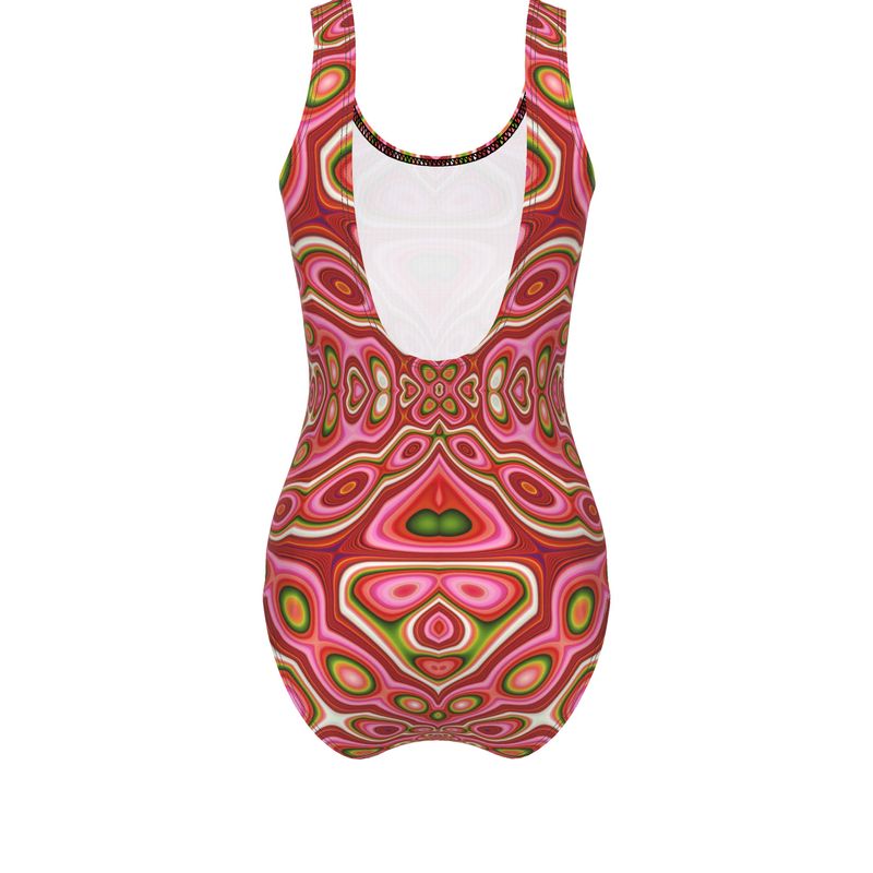 BoomGoo® Swimwear Ladies 1-Piece  F1711 "Pink Crocodile" 5