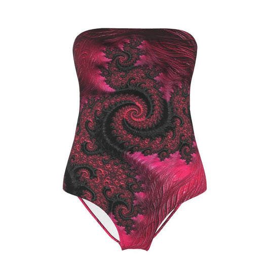 BoomGoo® Swimwear Ladies Strapless F408 "Pink Dragon" 1 II