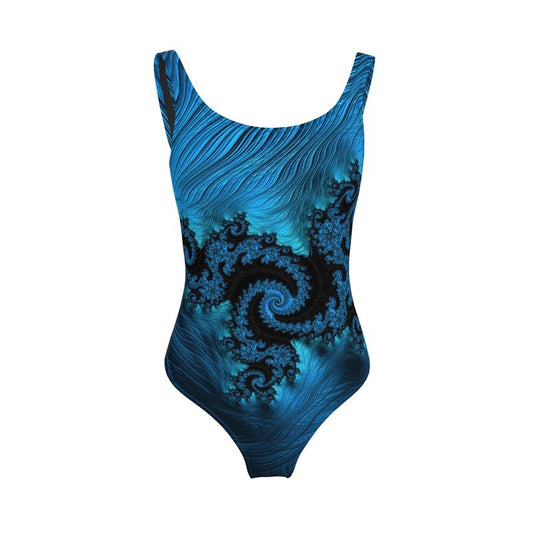 BoomGoo® Swimwear Ladies 1-Piece F404 "Blue Dragon" 1