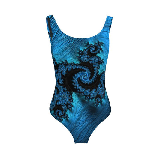 BoomGoo® Swimwear Ladies 1-Piece F404 "Blue Dragon" 1 II