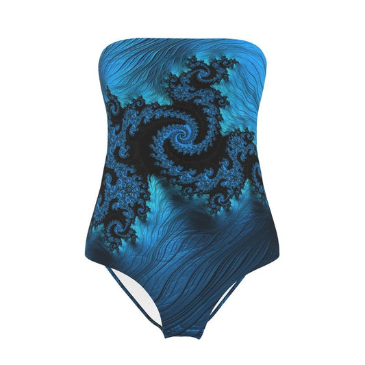 BoomGoo® Swimwear Ladies Strapless F404 "Blue Dragon" 1 II