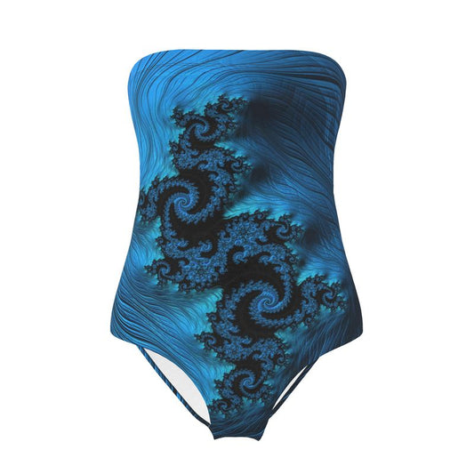 BoomGoo® Swimwear Ladies Strapless F404 "Blue Dragon" 1 III