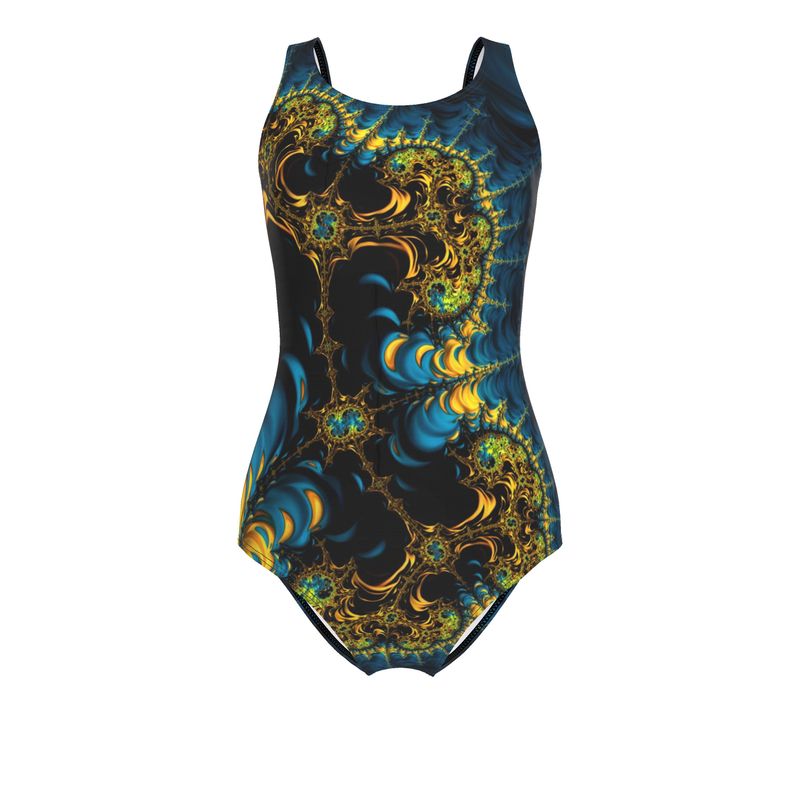 BoomGoo® Swimwear Ladies 1-Piece F1632 "Celestial da Vinci" 1