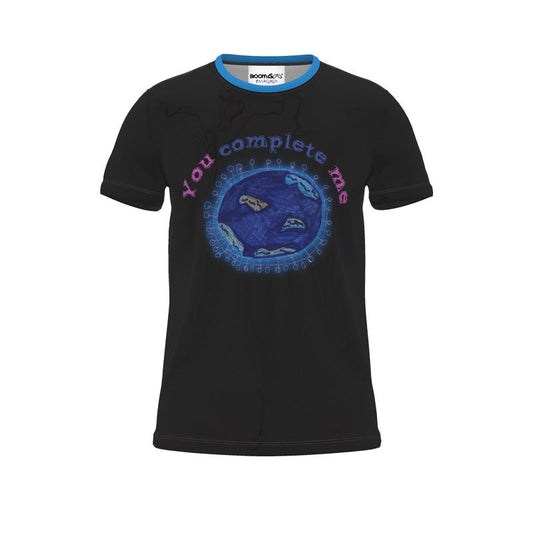 BoomGoo® T-shirt (unisex) "You Complete Me" 2 black