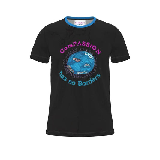 BoomGoo® T-shirt (unisex) "Compassion has no Borders" 2 black