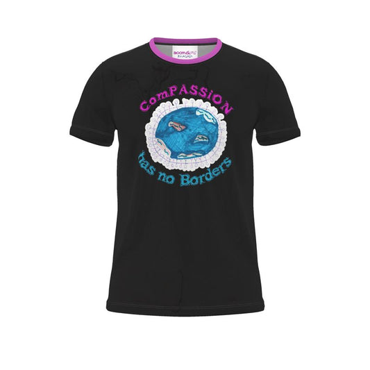 BoomGoo® T-shirt (unisex) "Compassion has no Borders" 4 black