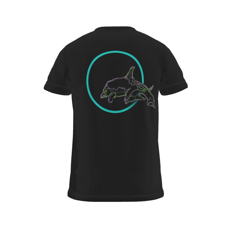 BoomGoo® T-shirt (unisex) "Delphinia" I 3 on black