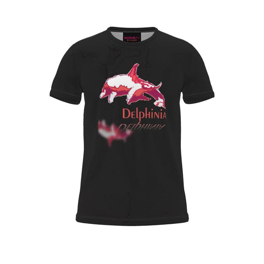 BoomGoo® T-shirt (unisex) "Delphina" I 4 fuchsia on black