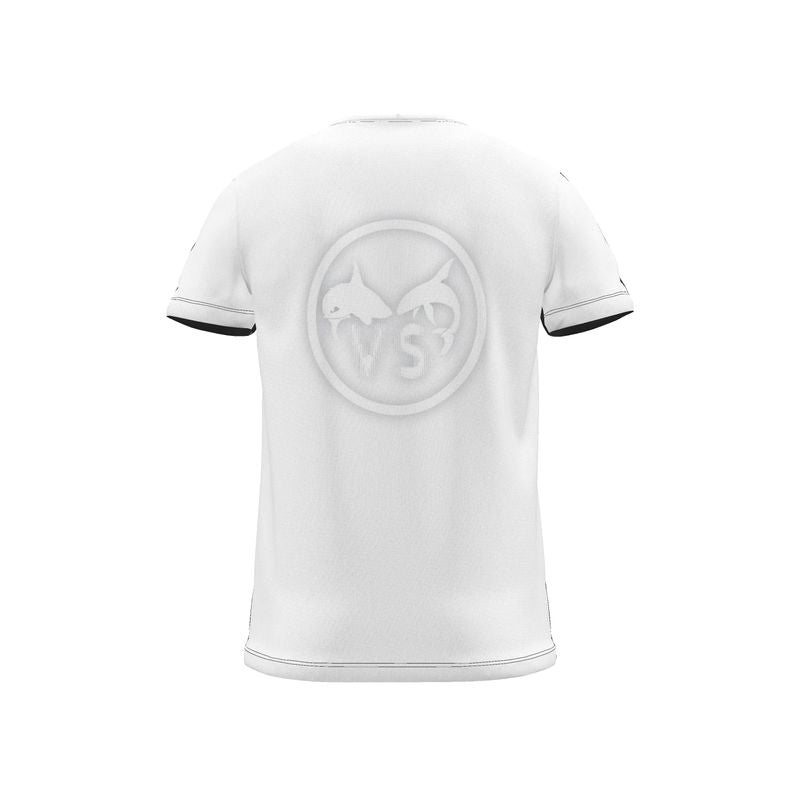 BoomGoo® T-shirt (unisex) "Dolphin vs Shark" II 1b b&w