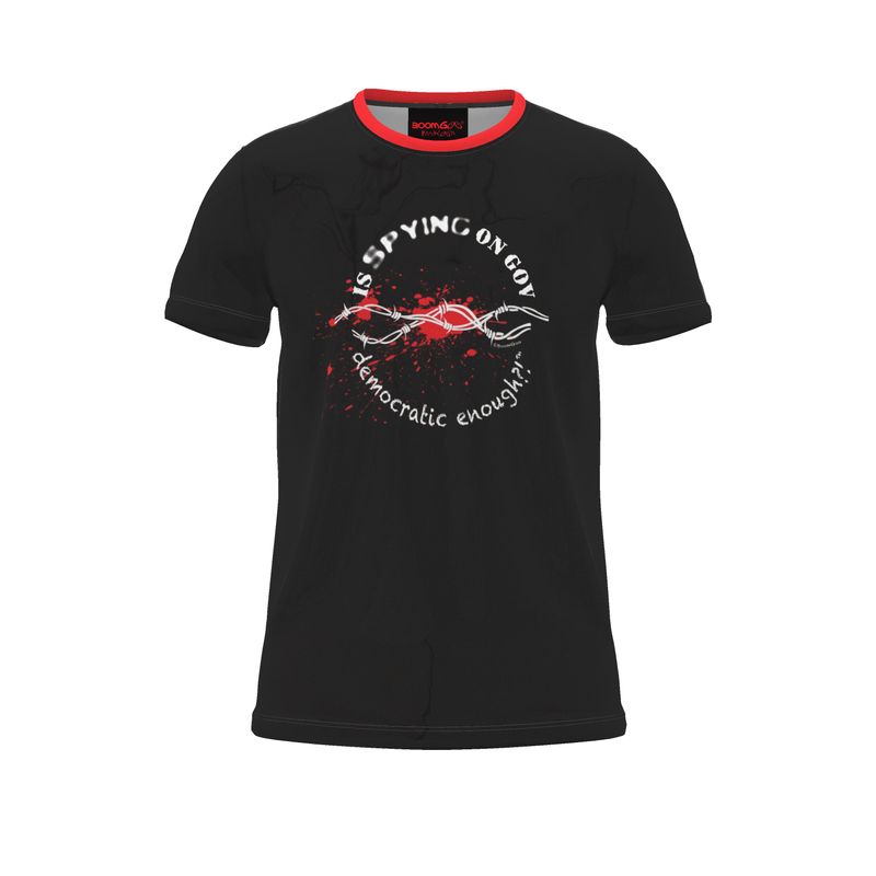 BoomGoo® T-shirt (unisex) "Freedom - Spy on Gov Democratic Enough" I 1