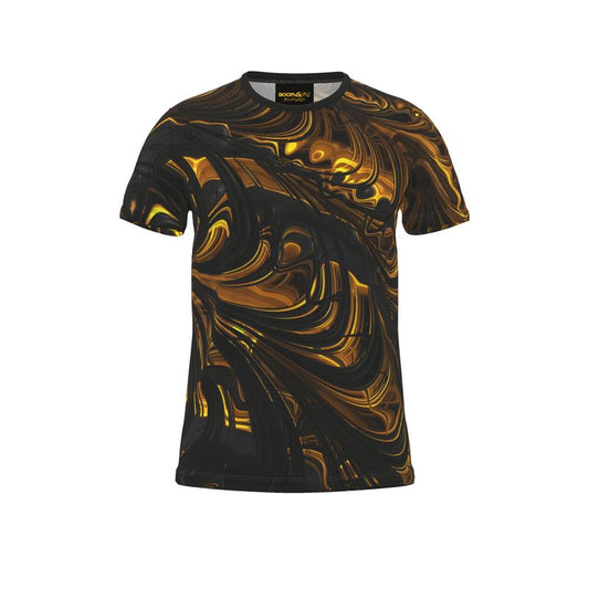 BoomGoo® T-shirt (unisex) "Black Gold Flow" I