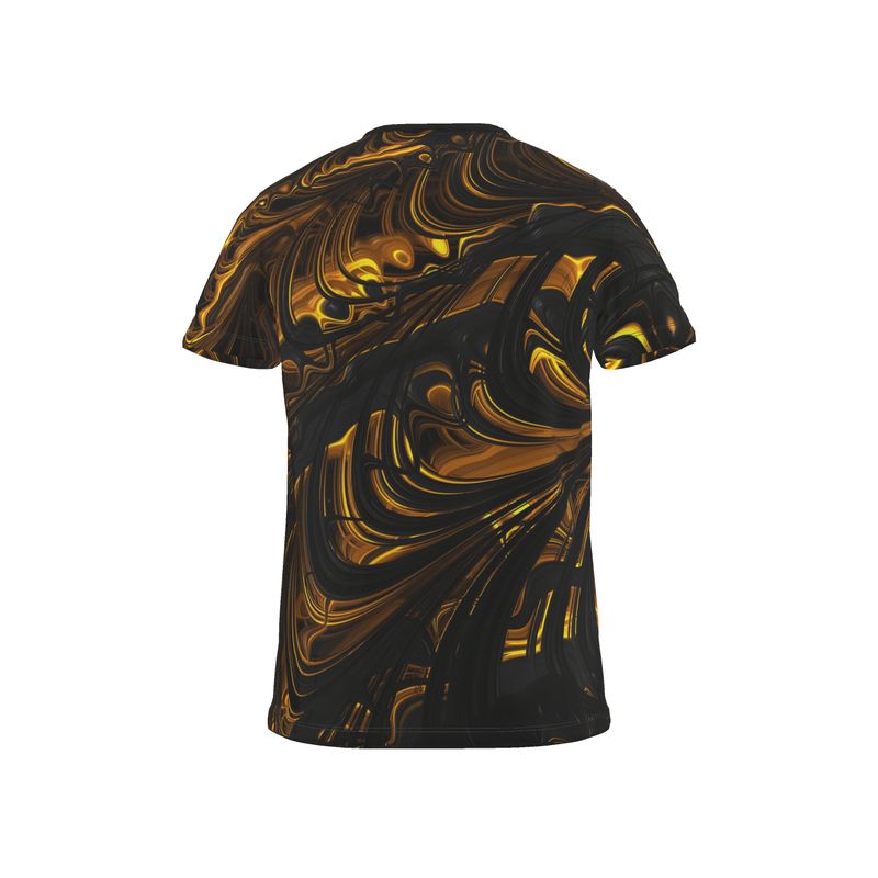 BoomGoo® T-shirt (unisex) "Black Gold Flow" I