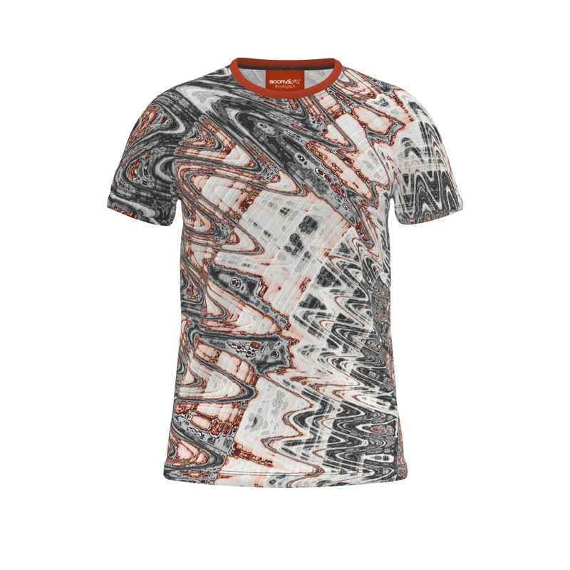 BoomGoo® T-shirt (unisex) "Pink Salmon Marble" I