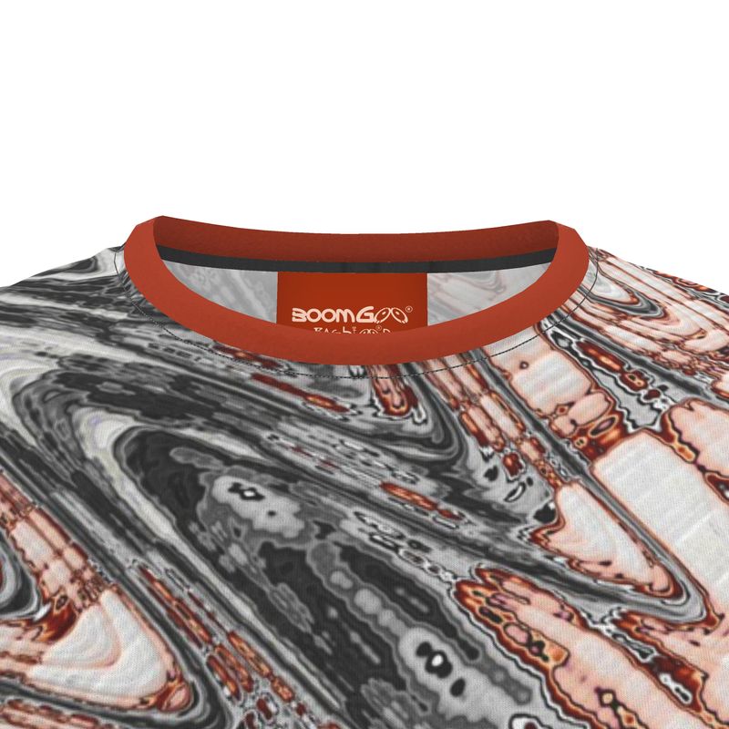 BoomGoo® T-shirt (unisex) "Pink Salmon Marble" I