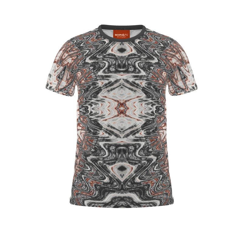 BoomGoo® T-shirt (unisex) "Pink Salmon Marble" I 4