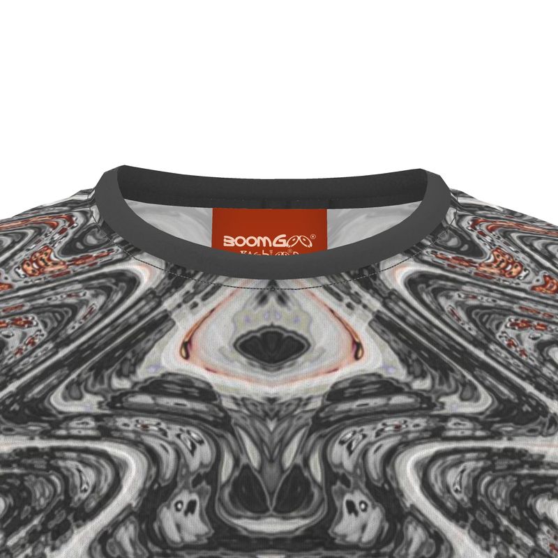 BoomGoo® T-shirt (unisex) "Pink Salmon Marble" I 4