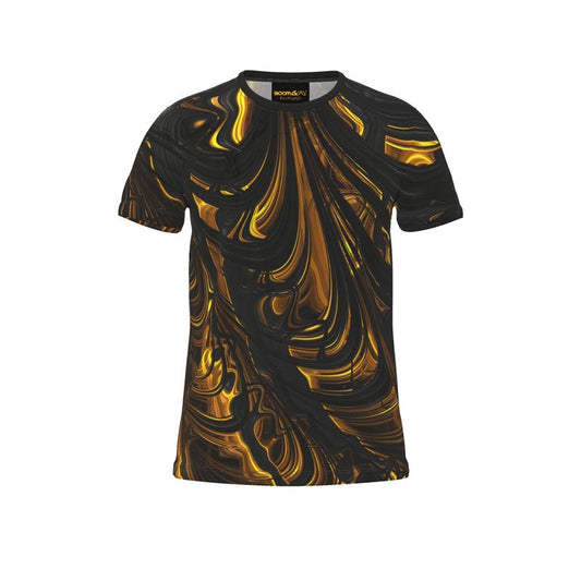 BoomGoo® T-shirt (unisex) "Black Gold Flow" I 1