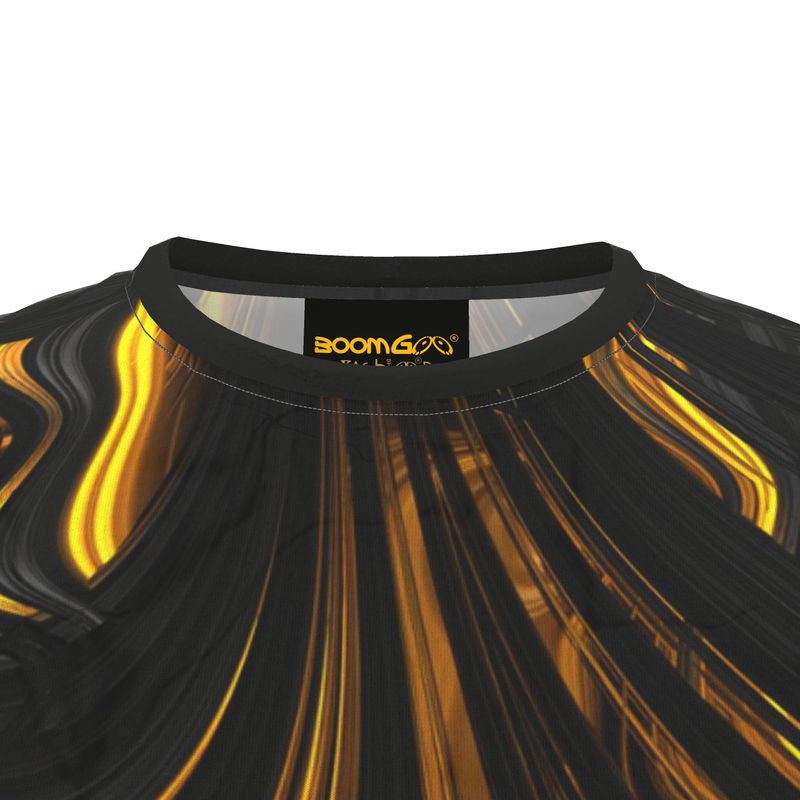 BoomGoo® T-shirt (unisex) "Black Gold Flow" I 1