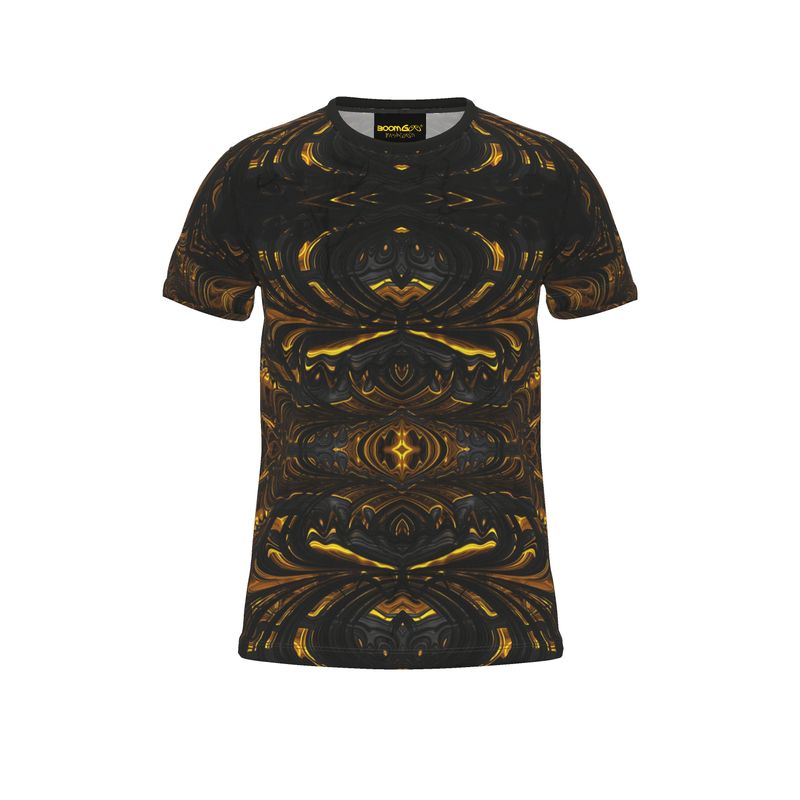 BoomGoo® T-shirt (unisex) "Black Gold Flow" I 4