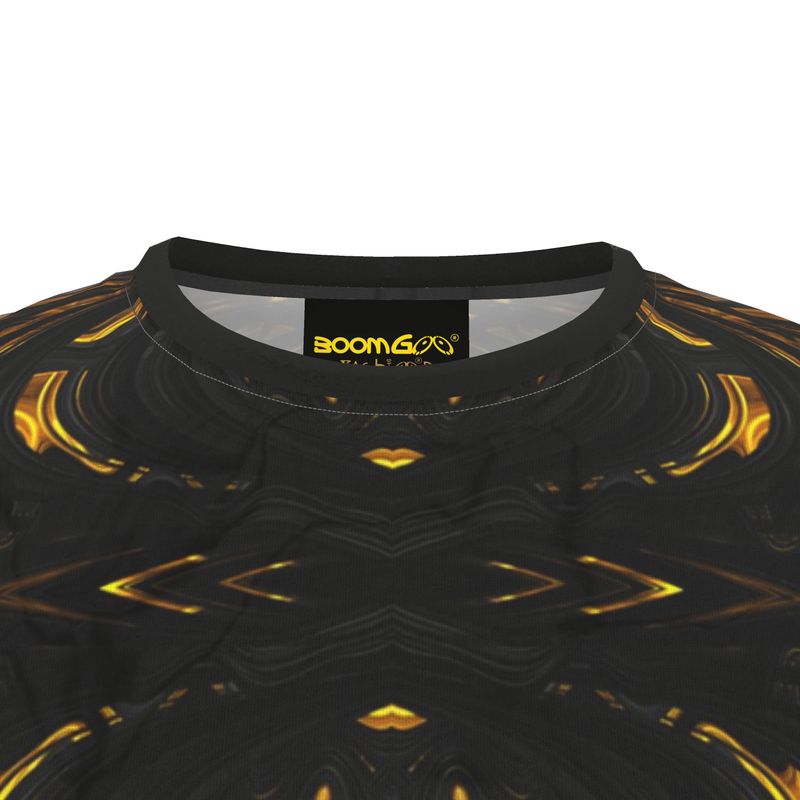 BoomGoo® T-shirt (unisex) "Black Gold Flow" I 4