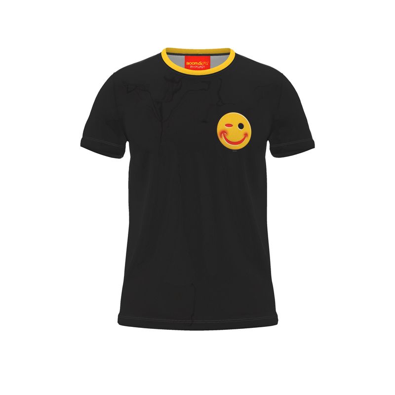 BoomGoo® T-shirt (unisex) "Happy" I black