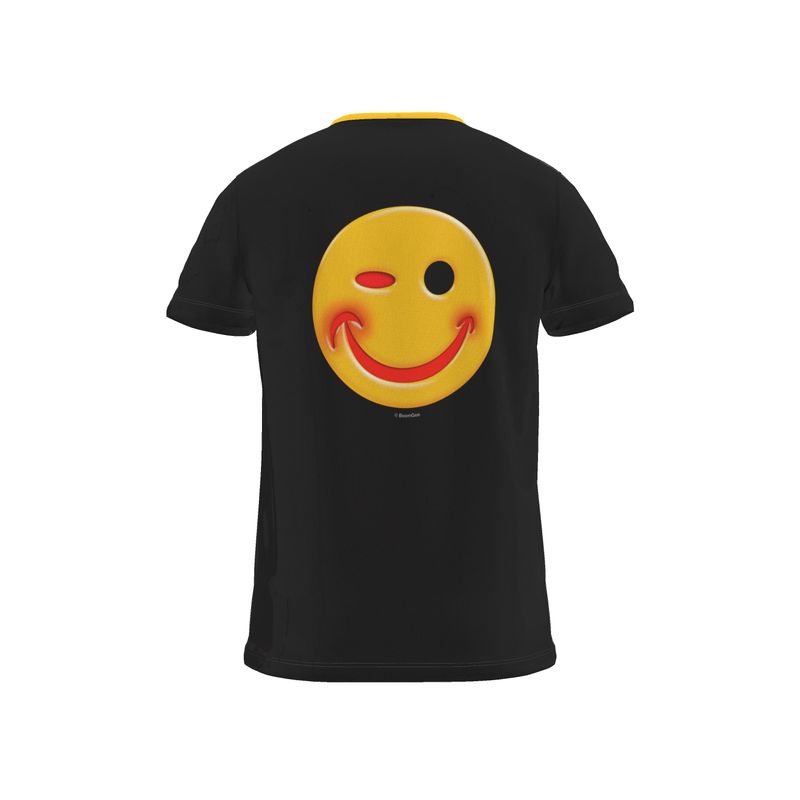 BoomGoo® T-shirt (unisex) "Happy" I black