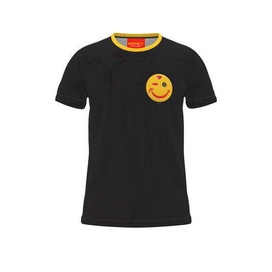 BoomGoo® T-shirt (unisex) "Happy" I 4 black