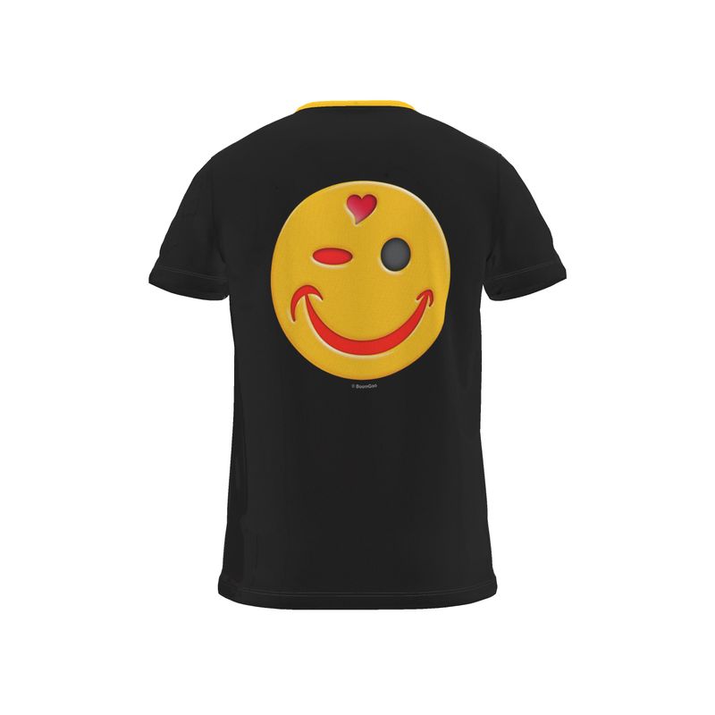BoomGoo® T-shirt (unisex) "Happy" I 4 black