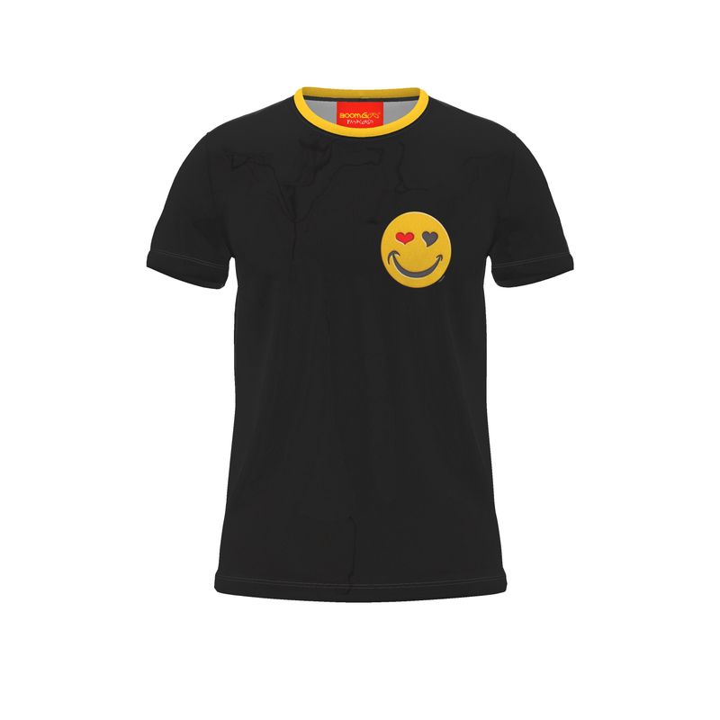 BoomGoo® T-shirt (unisex) "Happy" I 6 black