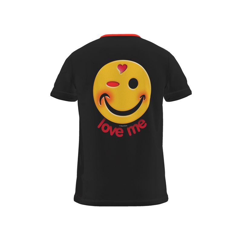BoomGoo® T-shirt (unisex) "Happy" I 9 Love Me - black