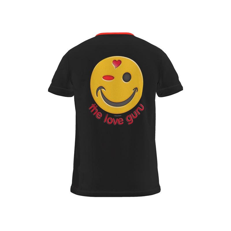BoomGoo® T-shirt (unisex) "Happy" 12 Love Guru - black
