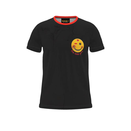 BoomGoo® T-shirt (unisex) "Happy" 13 Love Guru - black