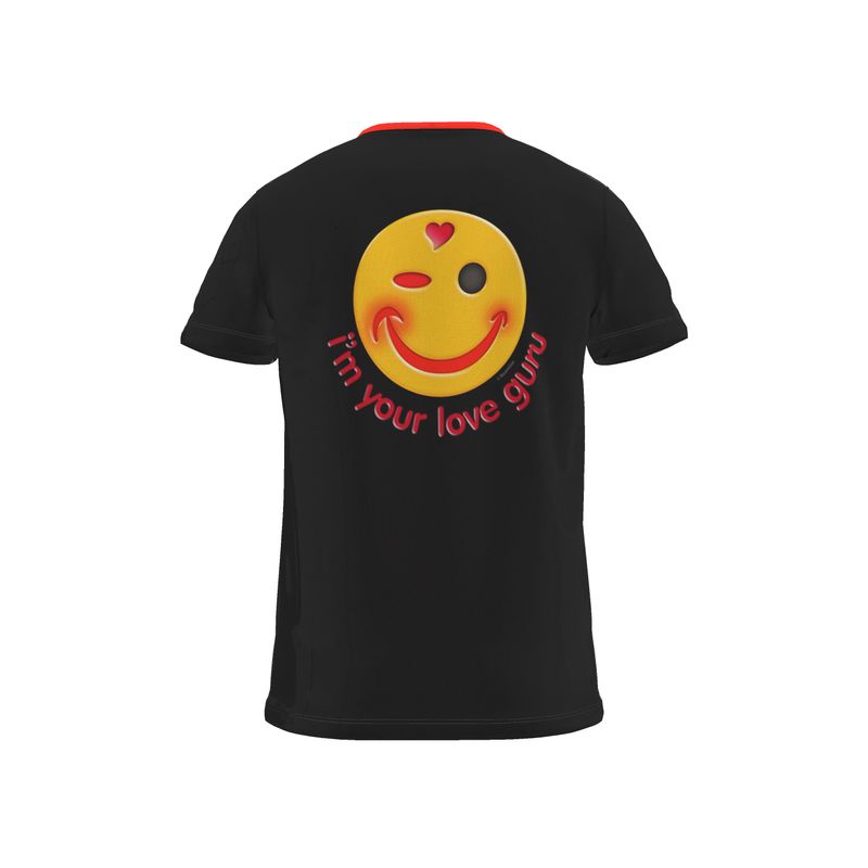 BoomGoo® T-shirt (unisex) "Happy" 15 I'm Your Love Guru - black