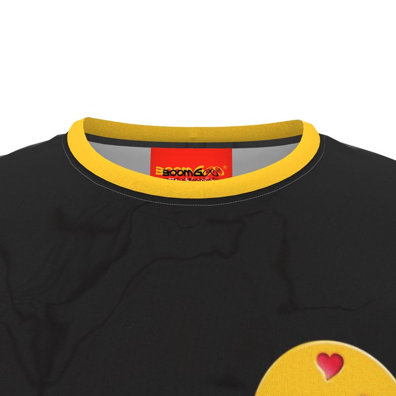 BoomGoo® T-shirt (unisex) "Happy" 18 Live! Love. Laugh ; ) - black