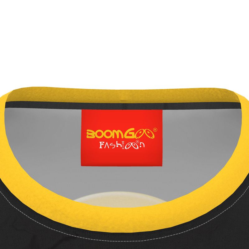 BoomGoo® T-shirt (unisex) "Happy" 19 Live! Love. Laugh ; ) - black