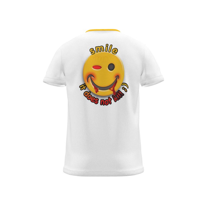 BoomGoo® T-shirt (unisex) "Happy" 20 "Smile - it does not kill ; )"