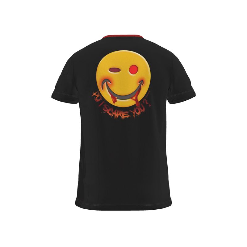 BoomGoo® T-shirt (unisex) "Happy" 21 Do I Scare You?" - black