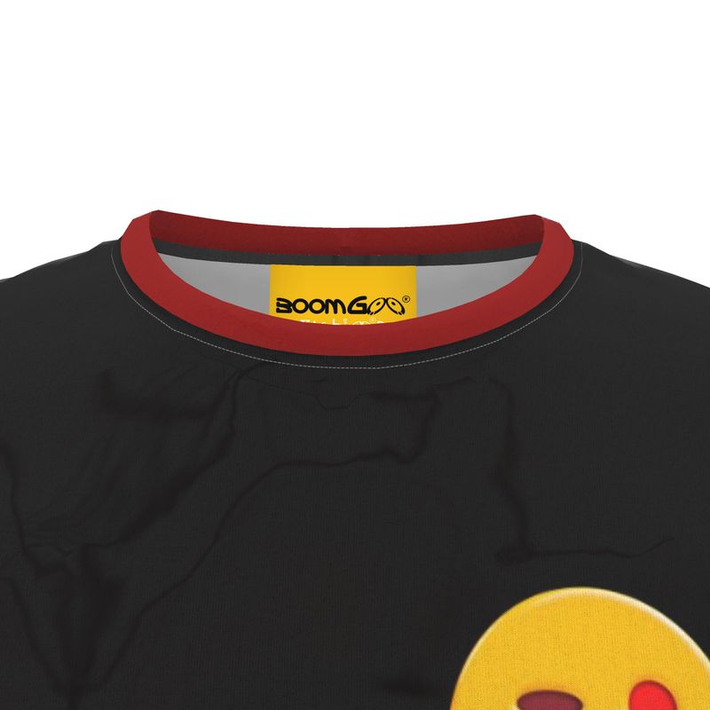 BoomGoo® T-shirt (unisex) "Happy" 21 Do I Scare You?" - black