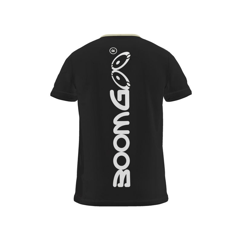 BoomGoo® T-shirt (unisex) cool brand logo 1b on black